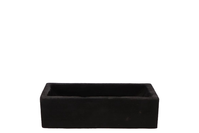 <h4>Wood Black Tray Rectangle 32x16x9cm Nm</h4>