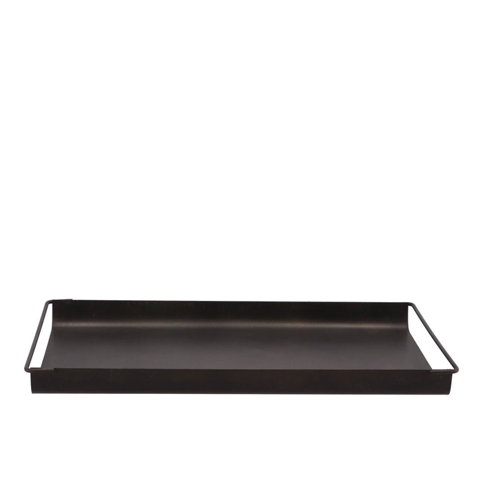 <h4>Dobra Black Metal Tray Antique 31x20x3cm Nm</h4>