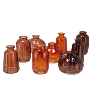 Dayah Earthy Terra Glass Bottle S/3 7x11cm