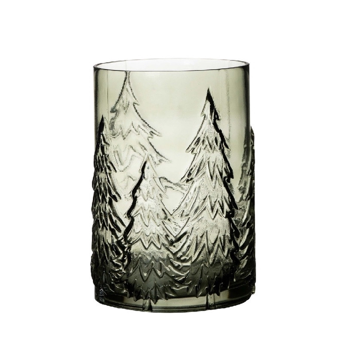 <h4>Kerst Glas cilinder Tree d16*22cm</h4>