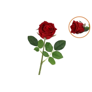 Silk Rose Real Touch Red 43cm