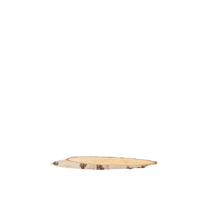 <h4>Nature Birch Slice Oval D6-9cm / L10-15cm X 2cm Nm</h4>