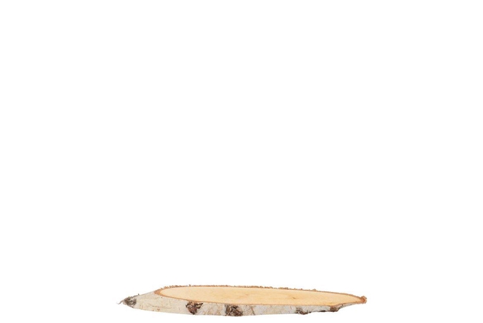 Nature Birch Slice Oval D6-9cm / L10-15cm X 2cm Nm