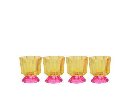 <h4>Naomi Dutch Yellow Tealight Holder Ass 8x10cm</h4>