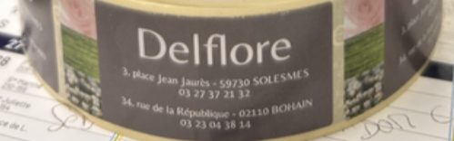 <h4>Étiquettes autocollantes par 1500 Delflore</h4>