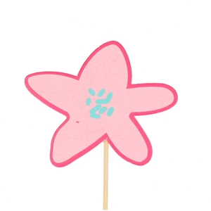 Sticks 50cm Flower party 8cm