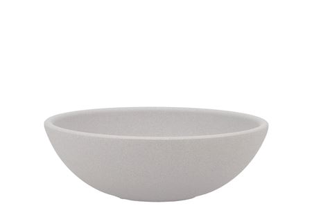 <h4>Vinci Matt Grey Bowl Low 20x7cm</h4>