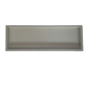 WOODEN TRAY 42X14X3CM WHITE WASH