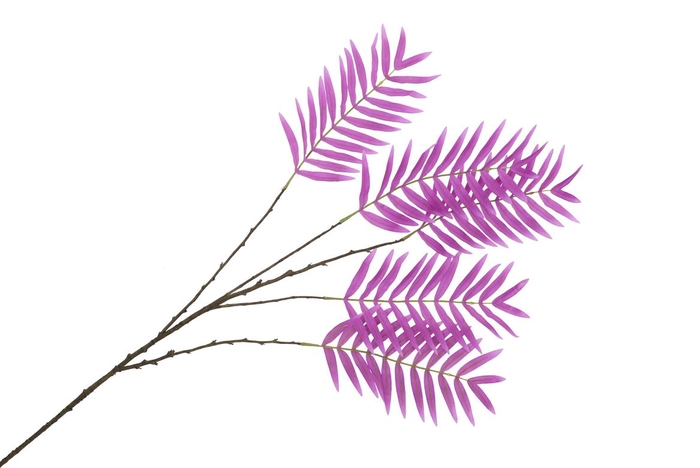 Silk Palm Leaf Purple 125cm