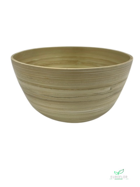 BOWL BAMBOO NATURAL D20 H12