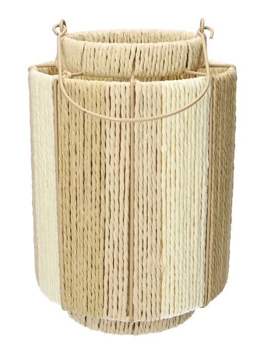 <h4>DF06-740487700 - Lantern Lunara d14/20xh28.5 white/natural</h4>