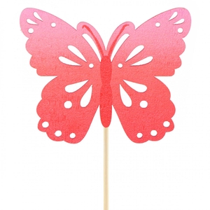 Bijsteker 50cm Vlinder Zazou 8cm