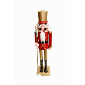 DF11-664201300 - Nutcracker 80cm gold/red tall hat