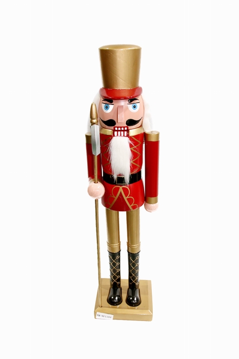 <h4>DF11-664201300 - Nutcracker 80cm gold/red tall hat</h4>