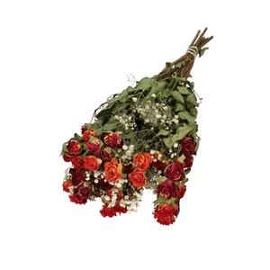 Dried flowers Bouquet rose/gyps 45-50cm