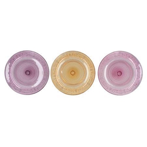 Dayah Pastel Mix Glass Plate 32,5x2,5cm Ass P/1 Nm