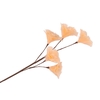 Silk Feather Flower Peach 5 Op Steel 85cm Nm