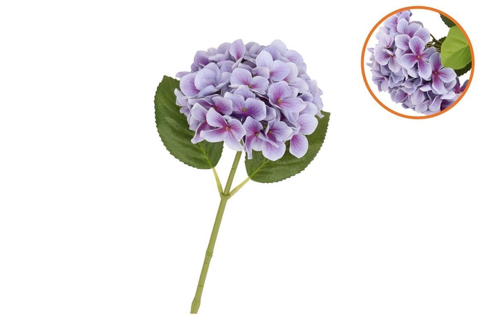 <h4>Silk Hydrangea Blue Purple 14x45cm Nm</h4>