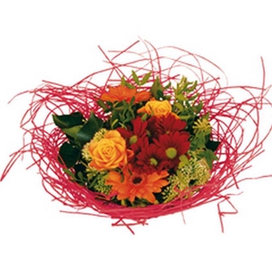 Bouquet holder woody Ø20cm red 10pce/bundle