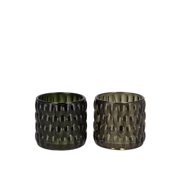 <h4>Jazz Green T-light Bubble Ass 8x7cm</h4>