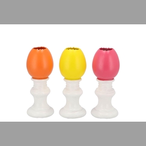 Easter Egg Trophy Dutch Orange Mix Vase Ass 6x6x13cm Nm
