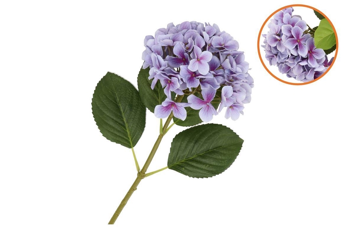 <h4>Silk Hydrangea Blue Purple 23x64cm Nm</h4>