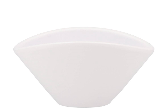 <h4>Vinci Matt White Bowl Oval 24x17x12cm</h4>