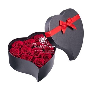 Hatbox Heart 12 Red01 Bulk