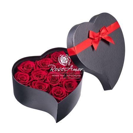 Hatbox Heart 12 Red01 Bulk