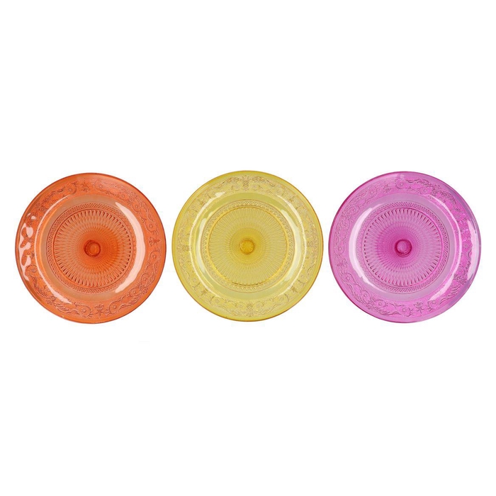 <h4>Dayah Orange Mix Glass Plate 32,5x2,5cm Ass P/1 Nm</h4>