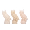 Candle Frosty Sitting Owl Cozy Sand Mix 7x17cm