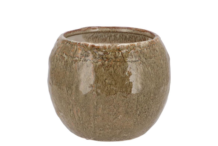 <h4>Iron Stone Sand Ball Pot 18x18x14cm Nm</h4>