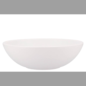 Vinci Matt White Bowl Low 30x9cm