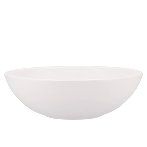 Vinci Matt White Bowl Low 30x9cm