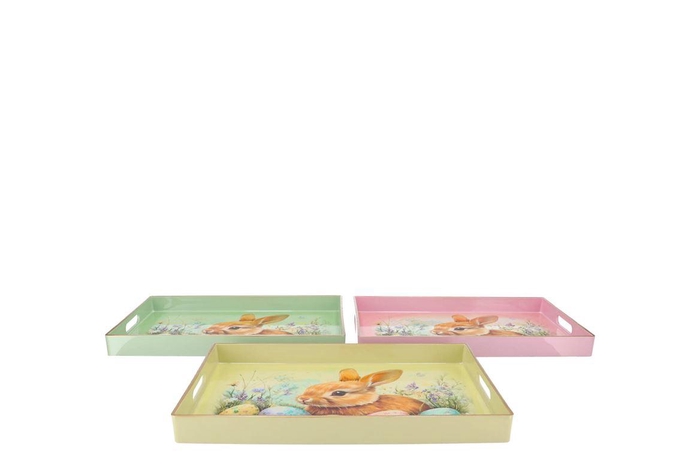<h4>Melamine Pastel Plate Rectangle Ass 40x26x4cm</h4>