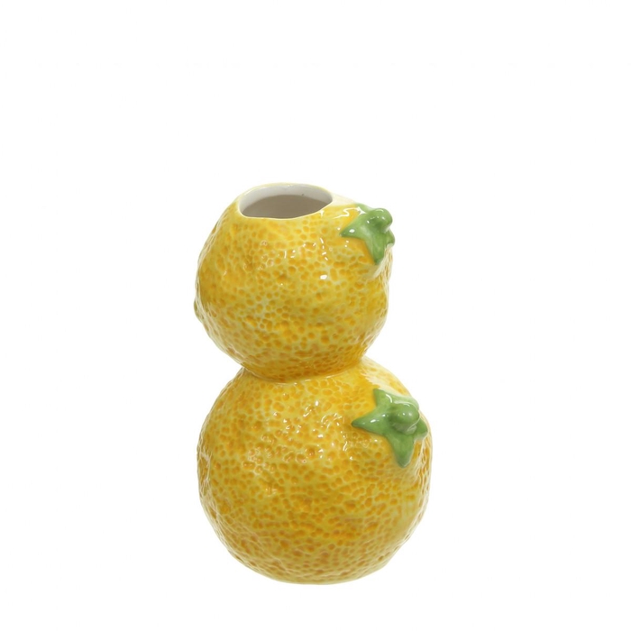 <h4>Keramiek Lemon vaas x2 d2/8*15cm</h4>