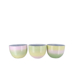 Melamine Rainbow Pastel Pot Ass 32x23cm