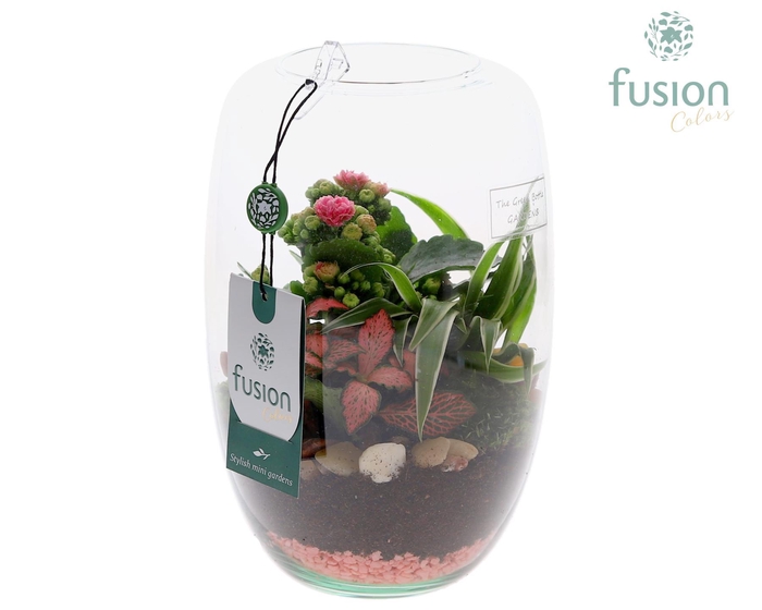 <h4>Green Bottle Isabella Small Love met arrangement</h4>