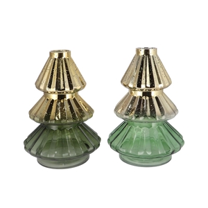 Dolly Majestic Green T-light Tree Ass 20x30cm
