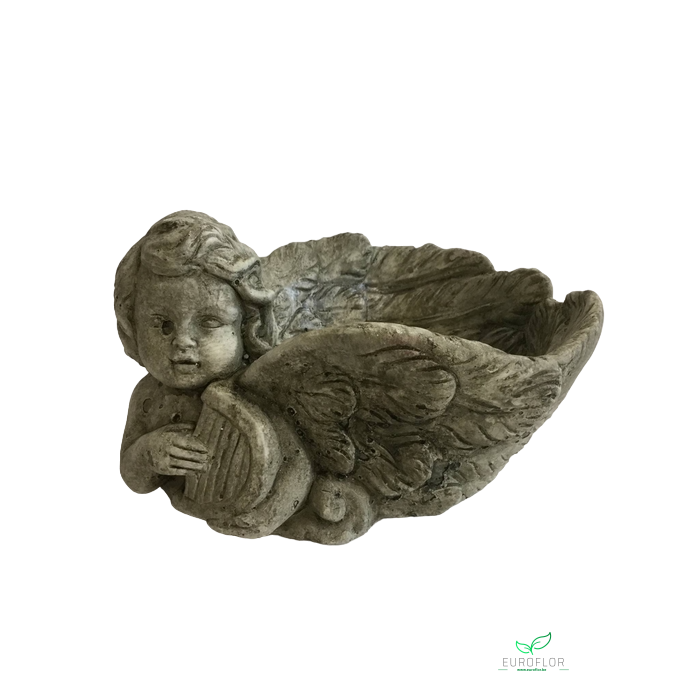<h4>CEMENT PLANTER ANGEL GREY 22X17XH12,5</h4>