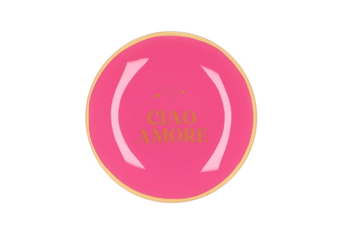 <h4>Plate Round Ciao A More 18x18x2cm</h4>