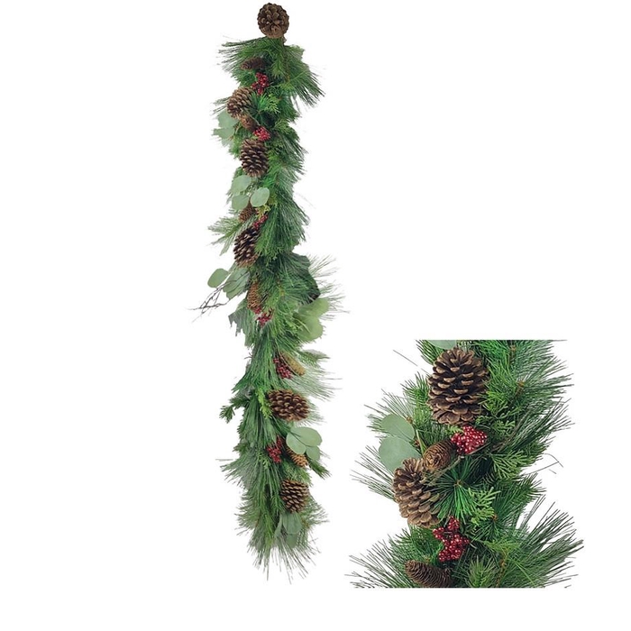 <h4>Christmas Deco guirlande Pinecone 160cm</h4>