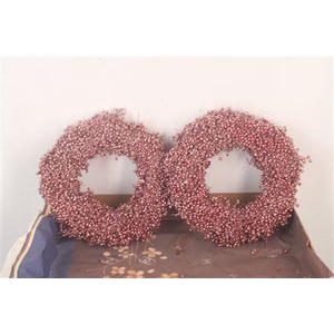 Krans Schinuss Met. Red 20cm