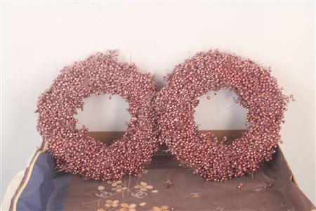 <h4>Krans Schinuss Met. Red 20cm</h4>