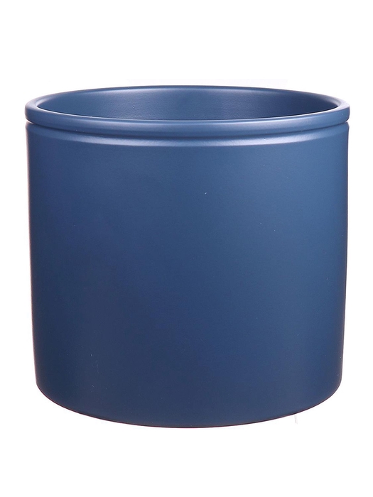 <h4>DF03-883750100 - Pot Lucca1 d23.3xh21.5 blue matt</h4>