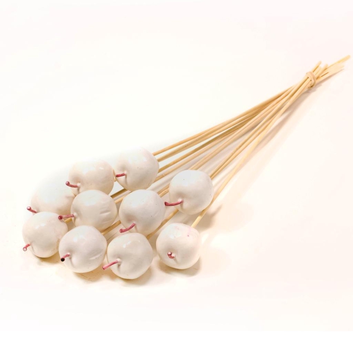 <h4>Apple 5cm Wax O/s 10pc White</h4>