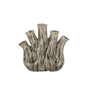 Aglio Green Active Glaze Vase Oval 25x11x24cm