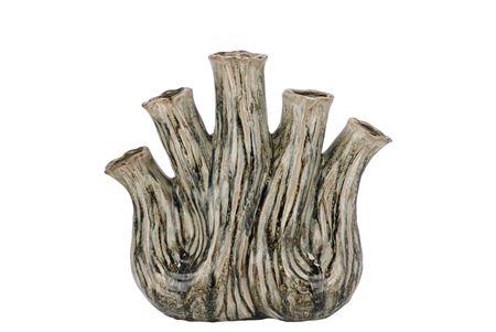 <h4>Aglio Green Active Glaze Vase Oval 25x11x24cm</h4>