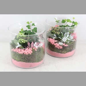 arr2 MB - Glas candy 285/5 - roze/wit