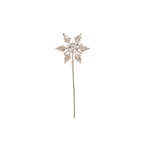 Pick Shine Snowflake Cozy Champagne 25cm P/24 Nm